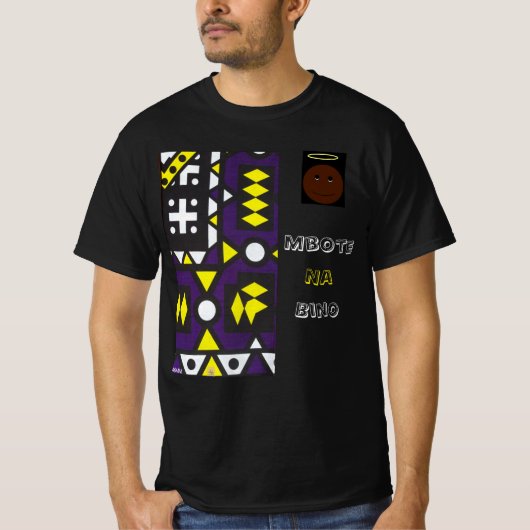 T-shirt in lingala - Mbote na bino (Voorkant)
