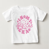 T-shirt 'In mijn tijdperk als grote zus' roze (Voorkant)