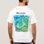 T-shirt in straatkunststijl met graffiti (Achterkant)