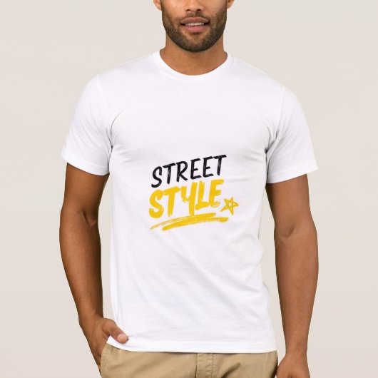 T-shirt in straatstijl (Voorkant)