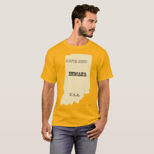 T-shirt - Indiana Map met City