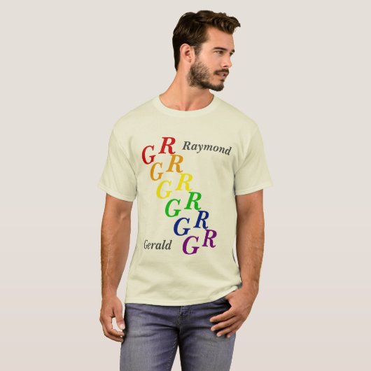 T-Shirt - Indrachten in pride kleuren (Voorkant volledig)