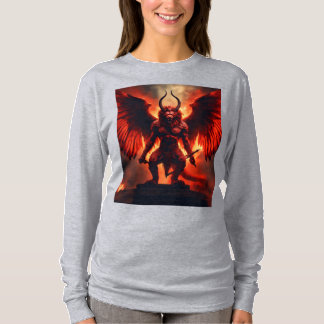 T-shirt Infernal Winged Warrior – vurige demonenko