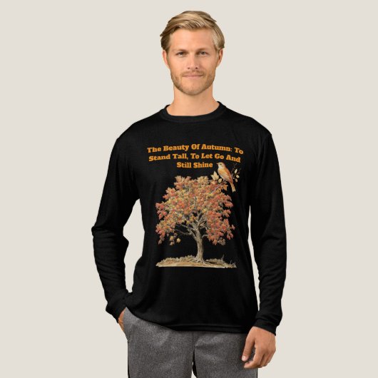 T-Shirt-Inspirational Fall Quote Tri-Blend Shirt (Voorkant)