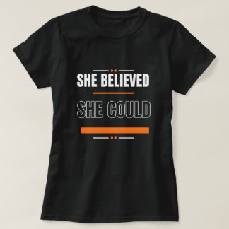 T-shirt | Inspirerende Citat Zwart Shirt Cadeau