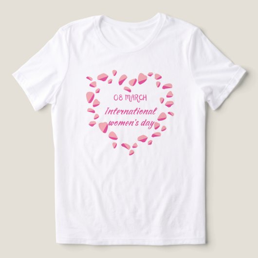 T-shirt - Internationale vrouwendag, (Design voorkant)