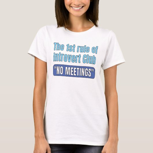T-shirt Introvert Club (Voorkant)