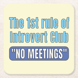 T-shirt Introvert Club Kartonnen Onderzetters