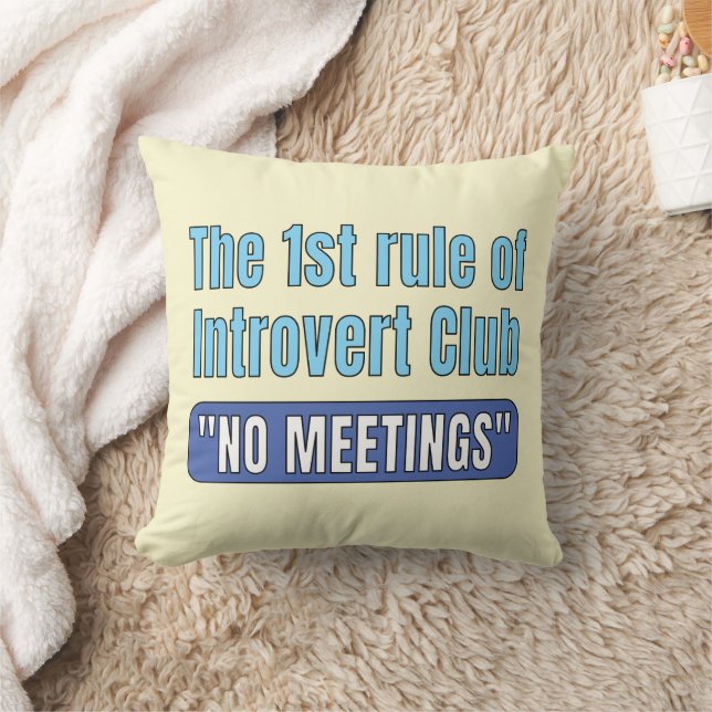 T-shirt Introvert Club Kussen (Deken)