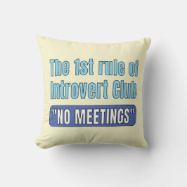 T-shirt Introvert Club Kussen
