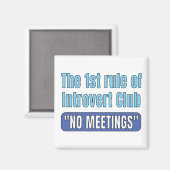 T-shirt Introvert Club Magneet (Voorkant / Achterkant)