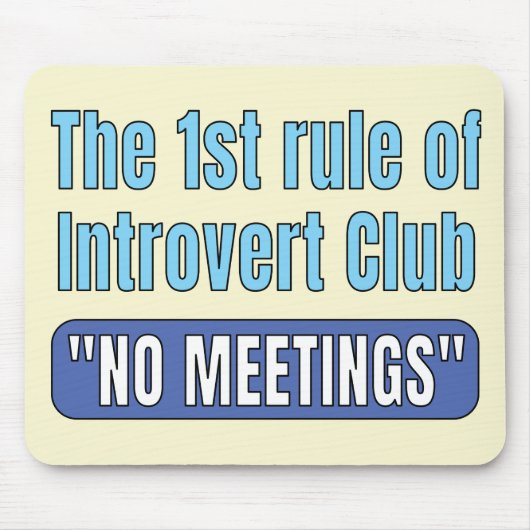 T-shirt Introvert Club Muismat (Voorkant)
