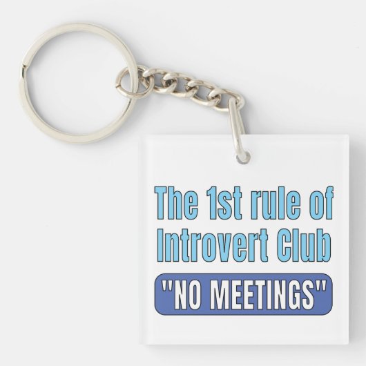 T-shirt Introvert Club Sleutelhanger (voorkant)