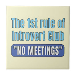 T-shirt Introvert Club Tegeltje