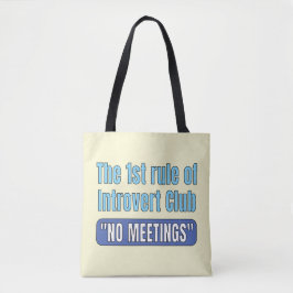 T-shirt Introvert Club Tote Bag