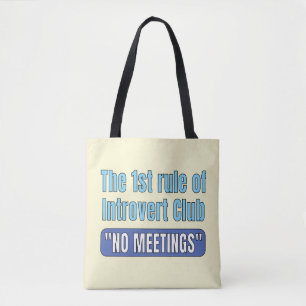 T-shirt Introvert Club Tote Bag