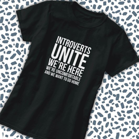 T-shirt 'Introverte Mensen Verenigen'
