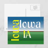 T-SHIRT Iowa Briefkaart (Voorkant / Achterkant)