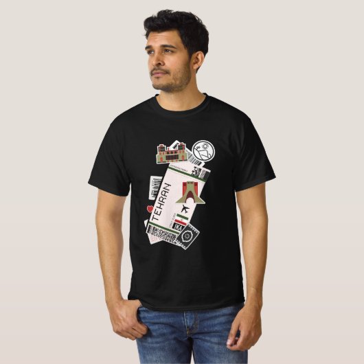 T Shirt iran persia  (Voorkant volledig)