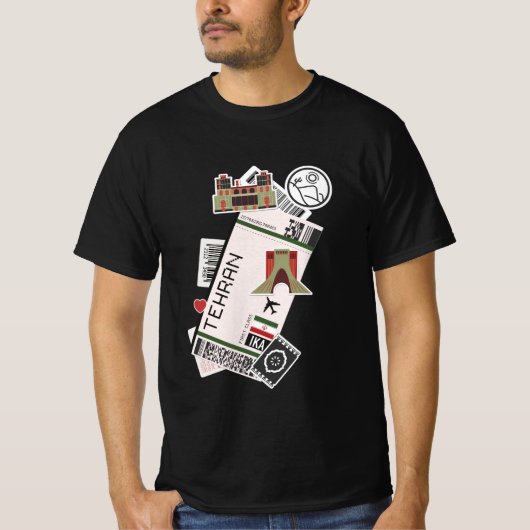 T Shirt iran persia  (Voorkant)