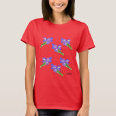 T-shirt : Iris Flowers (Voorkant)