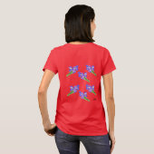 T-shirt : Iris Flowers (Achterkant volledig)