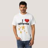 T-Shirt is gek op Californië. (Voorkant volledig)