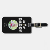 T-shirt It Up Daddy Custom Foto Vaderdag Zwart Bagagelabel (Voorkant horizontaal)