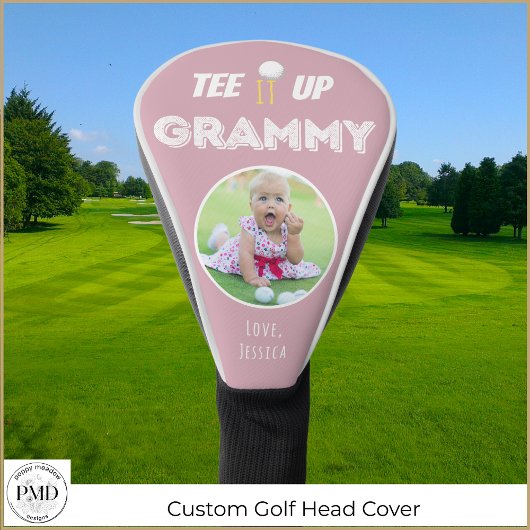 T-shirt It Up Grammy Custom Photo Pink Golfheadcover