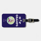 T-shirt It Up Gramps Aangepaste Foto Vaders Dag Bl Bagagelabel (Voorkant horizontaal)