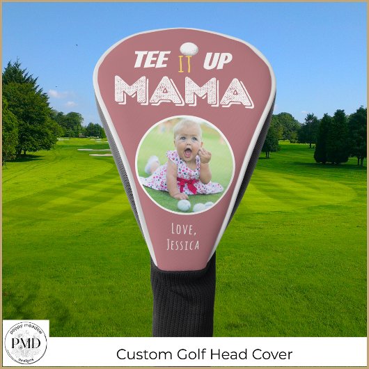 T-shirt It Up Mama Gepersonaliseerde Foto Dusty Ro Golfheadcover