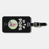 T-shirt It Up Poppen Custom Photo Vaderdag Zwart Bagagelabel (Voorkant horizontaal)