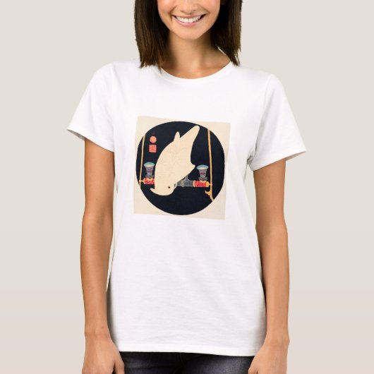 T-SHIRT : ITŌ JAKUCHU : EEN WITTE MACAW (Voorkant)