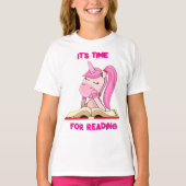 T-Shirt It's time for reading  (Voorkant)