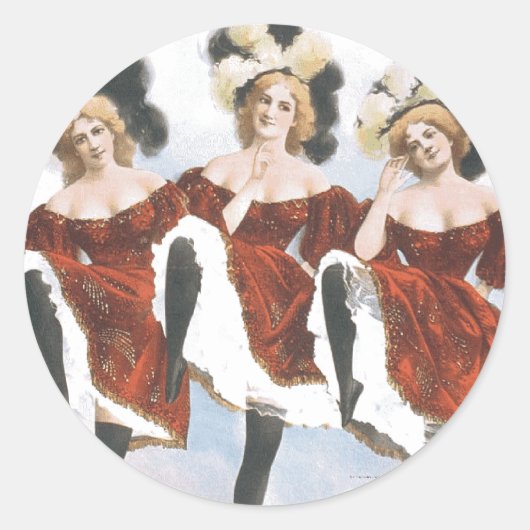 T-SHIRT Ja Ik kan Ronde Sticker (Voorkant)