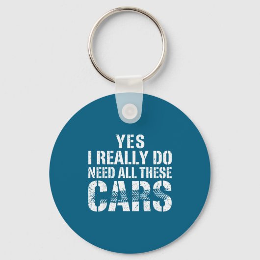 T-shirt Ja Nodig Alle Auto's Auto Sleutelhanger (Voorkant)