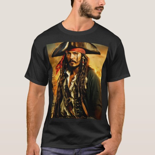 T-shirt Jack sparrow (Voorkant)