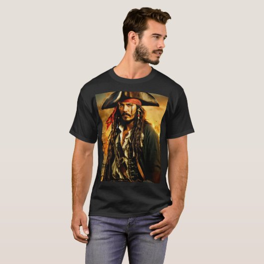 T-shirt Jack sparrow (Voorkant volledig)