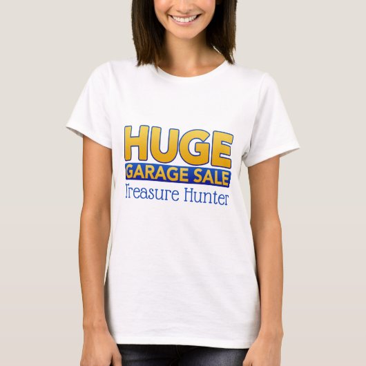 T-shirt jager van garageverkoop-schatten (Voorkant)