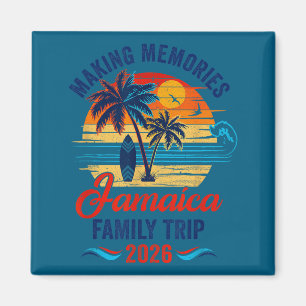 T-shirt Jamaica familie vakantie het maken van her Magneet
