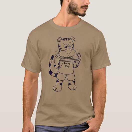 T-shirt 'Jammin voor mijn Koning' (Voorkant)