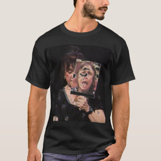 T-shirt - Janice Scream - zwart