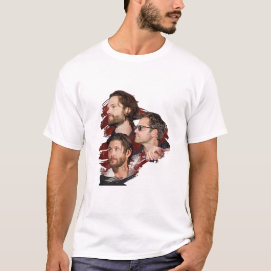 T-shirt "JARED, JENSEN, MISHA 2025" (Voorkant)