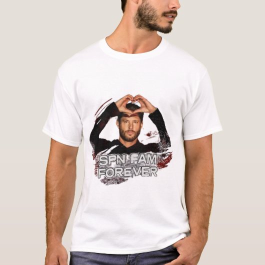 T-shirt "JENSEN HEART HANDS" (Voorkant)