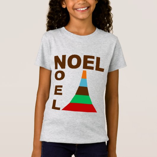 T-shirt jersey fijne gerafelde NOEL GATEAUX Design (Voorkant)