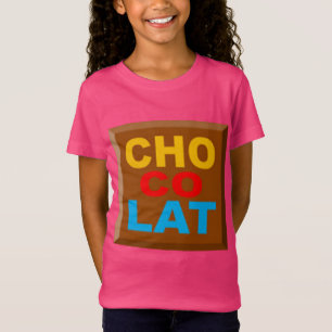 T-shirt-jersey roze CHOCOLAT BONBONS T-shirt