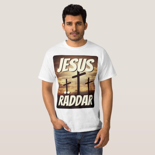 T-shirt — Jesus räddar (Voorkant volledig)