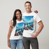 T-shirt Jetski's Waverunners, en ATVs Strand (Unisex)