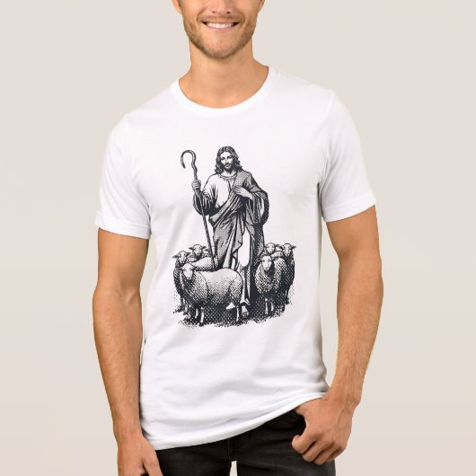 T-shirt Jezus Christus de goede herder (Voorkant)