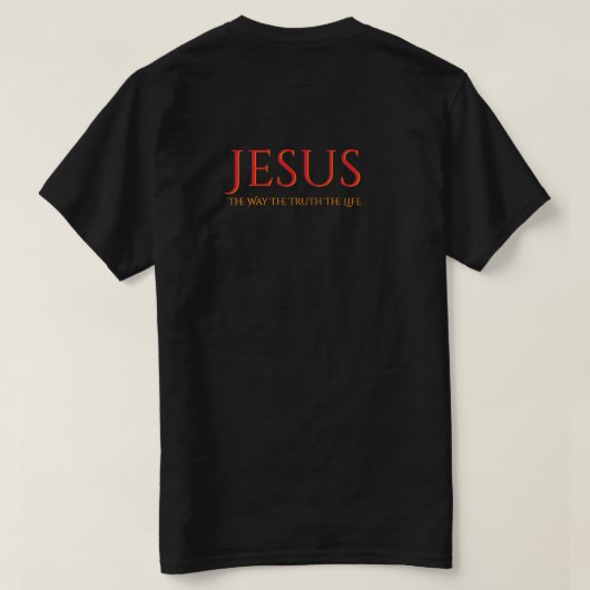 T-shirt Jezus De Weg De Waarheid Het Leven (Design achterkant)